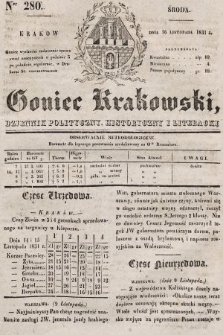 Goniec Krakowski : dziennik polityczny, historyczny i literacki. 1831, nr 280