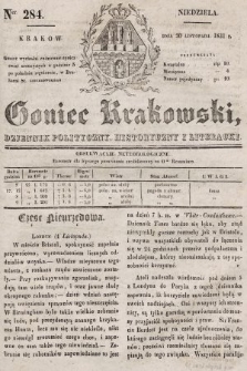 Goniec Krakowski : dziennik polityczny, historyczny i literacki. 1831, nr 284