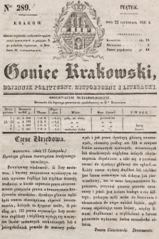 Goniec Krakowski : dziennik polityczny, historyczny i literacki. 1831, nr 289