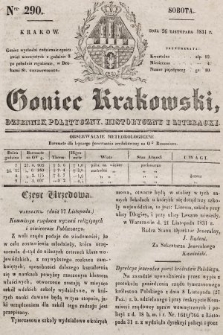 Goniec Krakowski : dziennik polityczny, historyczny i literacki. 1831, nr 290
