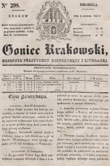 Goniec Krakowski : dziennik polityczny, historyczny i literacki. 1831, nr 298