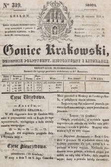 Goniec Krakowski : dziennik polityczny, historyczny i literacki. 1831, nr 319