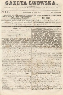 Gazeta Lwowska. 1851, nr 218