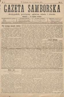Gazeta Samborska : dwutygodnik poświęcony sprawom miasta i obwodu. 1895, nr 2