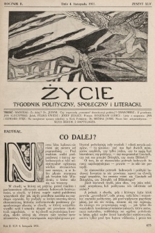 Życie : tygodnik polityczny, społeczny i literacki. 1911, z. 45