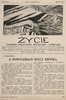 Życie : tygodnik polityczny, społeczny i literacki. 1911, z. 46