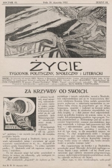 Życie : tygodnik polityczny, społeczny i literacki. 1912, z. 3
