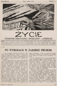 Życie : tygodnik polityczny, społeczny i literacki. 1912, z. 5