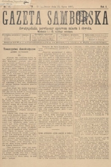 Gazeta Samborska : dwutygodnik poświęcony sprawom miasta i obwodu. 1895, nr 14