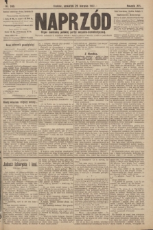 Naprzód : organ centralny polskiej partyi socyalno-demokratycznej. 1907, nr 243 [nakład pierwszy skonfiskowany]