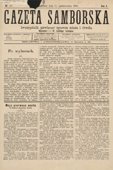Gazeta Samborska : dwutygodnik poświęcony sprawom miasta i obwodu. 1895, nr 19