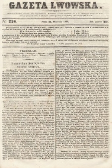 Gazeta Lwowska. 1851, nr 220