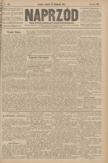 Naprzód : organ centralny polskiej partyi socyalno-demokratycznej. 1907, nr 322