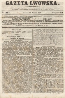 Gazeta Lwowska. 1851, nr 221
