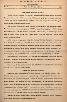 Wiadomości z Anglii : biuletyn prasowy. 1939, nr 9