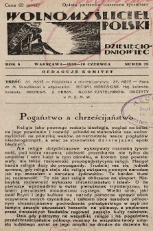 Wolnomyśliciel Polski. 1933, nr 20