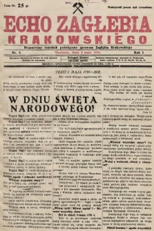 Echo Zagłębia Krakowskiego : bezpartyjny tygodnik poświęcony sprawom Zagłębia Krakowskiego. 1931, nr 5