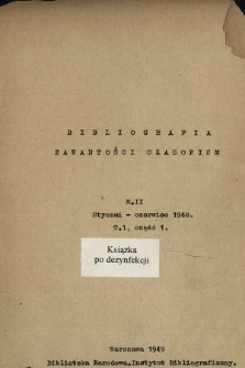 Bibliografia Zawartości Czasopism. R. 2, 1848, T. 1, cz. 1