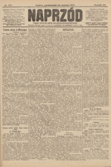 Naprzód : organ polskiej partyi socyalno-demokratycznej. 1904, nr 170