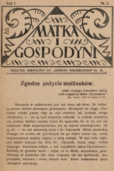 Matka i Gospodyni : dodatek miesięczny do „Dzwonu Niedzielnego”. 1929, nr 3