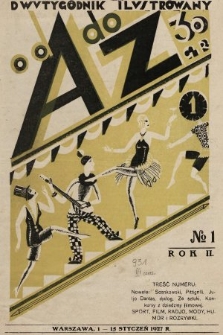 Od A do Z : dwutygodnik ilustrowany. 1927, nr 1