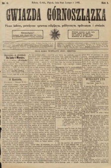 Gwiazda Górnoszlązka : pismo ludowe, poświęcone sprawom politycznym, spółecznym i oświacie. 1891, nr 11