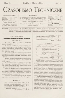 Czasopismo Techniczne. 1881, nr 3