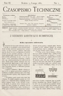 Czasopismo Techniczne. 1882, nr 2