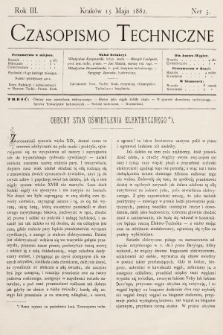 Czasopismo Techniczne. 1882, nr 5