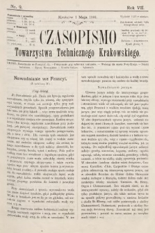Czasopismo Towarzystwa Technicznego Krakowskiego. 1893, nr 9