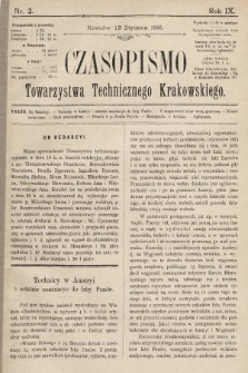 Czasopismo Towarzystwa Technicznego Krakowskiego. 1895, nr 2