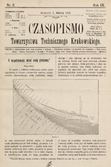 Czasopismo Towarzystwa Technicznego Krakowskiego. 1895, nr 5