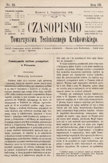 Czasopismo Towarzystwa Technicznego Krakowskiego. 1895, nr 19