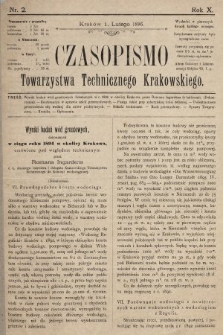 Czasopismo Towarzystwa Technicznego Krakowskiego. 1896, nr 2