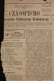 Czasopismo Towarzystwa Technicznego Krakowskiego. 1897, nr 1