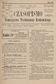 Czasopismo Towarzystwa Technicznego Krakowskiego. 1897, nr 3