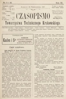Czasopismo Towarzystwa Technicznego Krakowskiego. 1897, nr 9 i 10