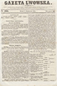 Gazeta Lwowska. 1851, nr 230