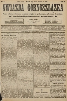 Gwiazda Górnoszlązka : pismo ludowe, poświęcone sprawom politycznym, spółecznym i oświacie. 1892, nr 8