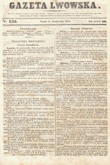 Gazeta Lwowska. 1851, nr 233
