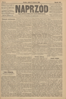 Naprzód : organ centralny polskiej partyi socyalno-demokratycznej. 1908, nr 17