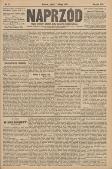 Naprzód : organ centralny polskiej partyi socyalno-demokratycznej. 1908, nr 37