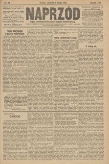 Naprzód : organ centralny polskiej partyi socyalno-demokratycznej. 1908, nr 39