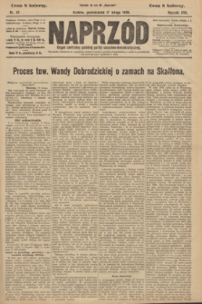 Naprzód : organ centralny polskiej partyi socyalno-demokratycznej. 1908, nr 47