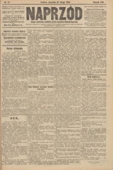 Naprzód : organ centralny polskiej partyi socyalno-demokratycznej. 1908, nr 57