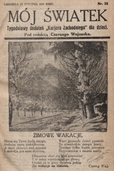 Mój Światek : tygodniowy dodatek „Kurjera Zachodniego” dla dzieci. 1935, nr 22