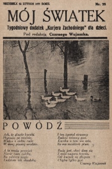 Mój Światek : tygodniowy dodatek „Kurjera Zachodniego” dla dzieci. 1935, nr 28