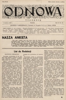 Odnowa. 1937, nr 20