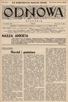 Odnowa. 1937, nr 25