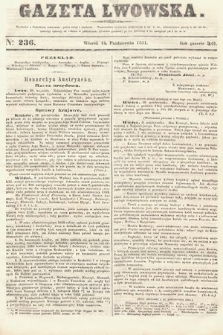 Gazeta Lwowska. 1851, nr 236